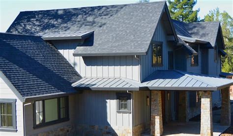 ranch house mixing metal and shingle roofs|metal shingle roof cost.